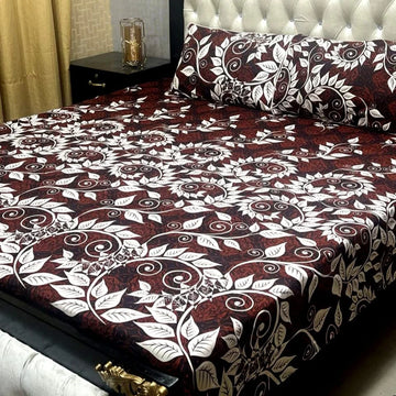 3D CRYSTAL COTTON BEDSHEET