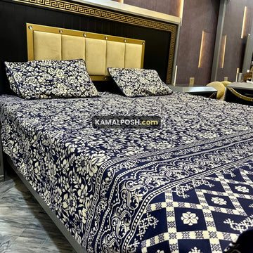 3D CRYSTAL COTTON BEDSHEET