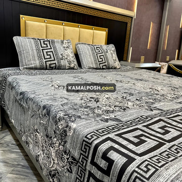 3D CRYSTAL COTTON BEDSHEET