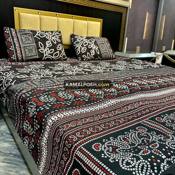 3D CRYSTAL COTTON BEDSHEET