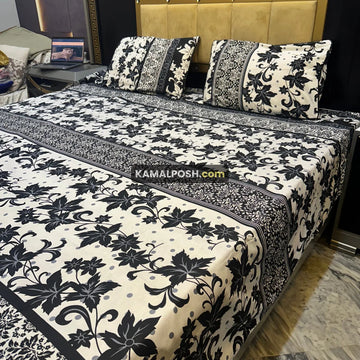 3D CRYSTAL COTTON BEDSHEET