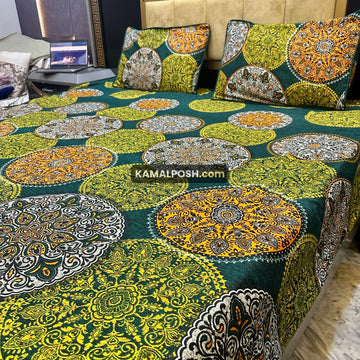 3D CRYSTAL COTTON BEDSHEET