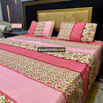 3D CRYSTAL COTTON BEDSHEET
