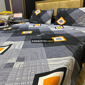3D CRYSTAL COTTON BEDSHEET