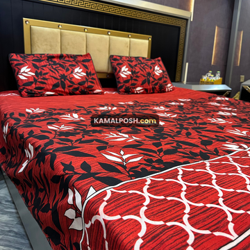 3D CRYSTAL COTTON BEDSHEET