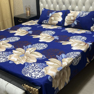 3D CRYSTAL COTTON BEDSHEET