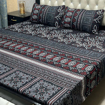 3D CRYSTAL COTTON BEDSHEET