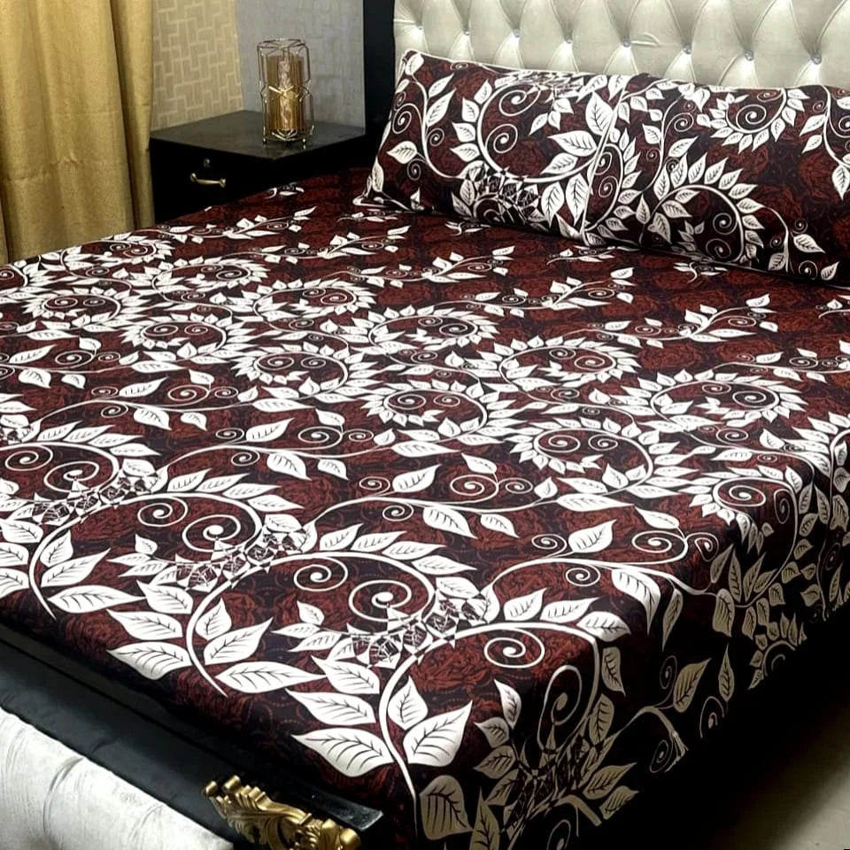 3D CRYSTAL COTTON BEDSHEET