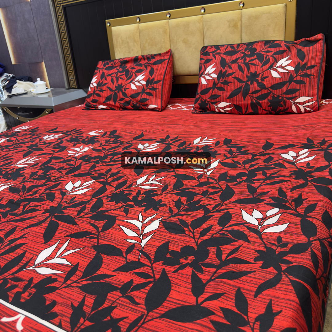 3D CRYSTAL COTTON BEDSHEET