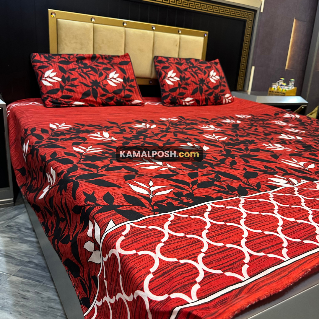 3D CRYSTAL COTTON BEDSHEET