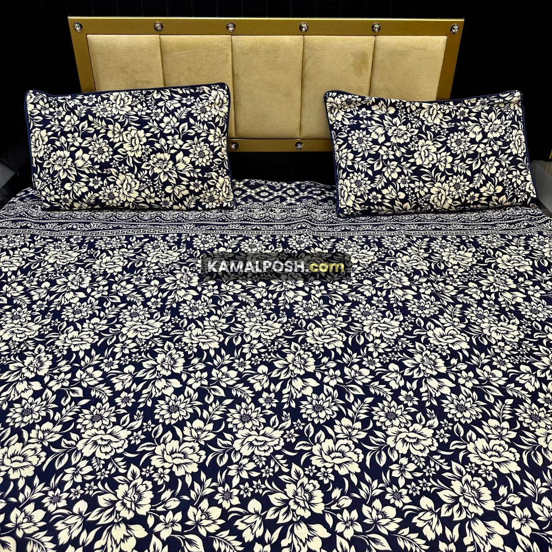 3D CRYSTAL COTTON BEDSHEET