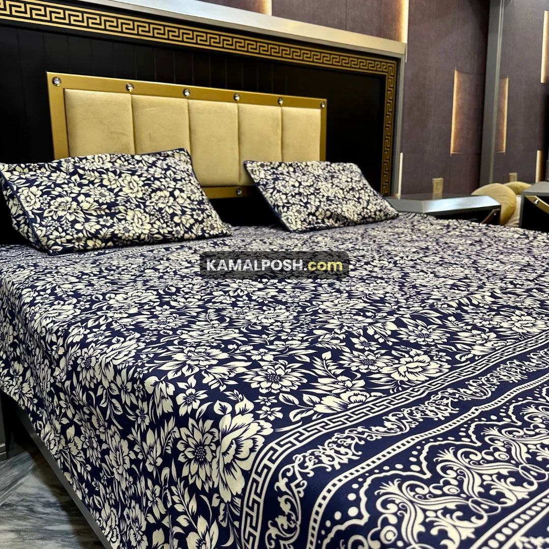 3D CRYSTAL COTTON BEDSHEET