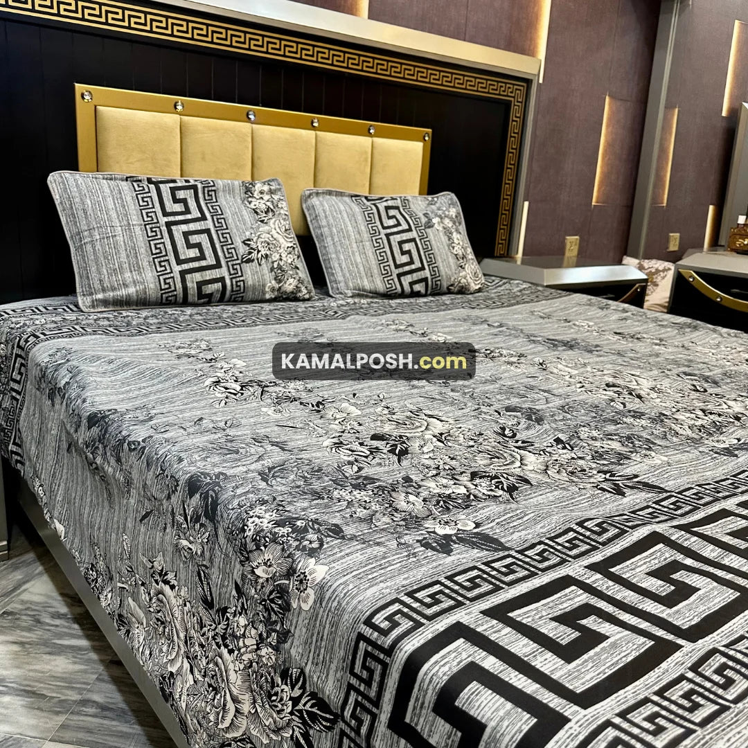 3D CRYSTAL COTTON BEDSHEET