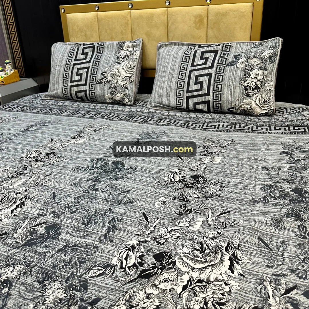 3D CRYSTAL COTTON BEDSHEET