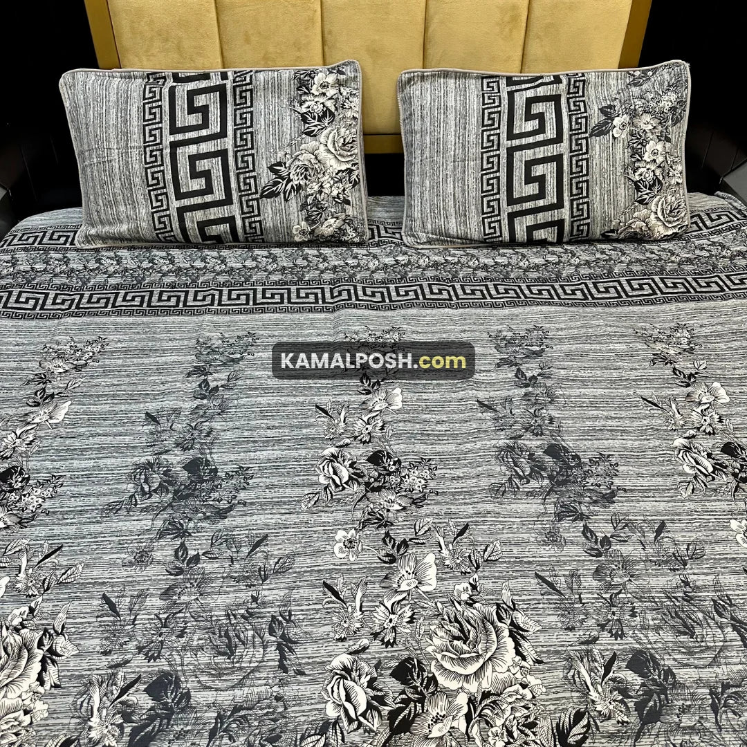 3D CRYSTAL COTTON BEDSHEET