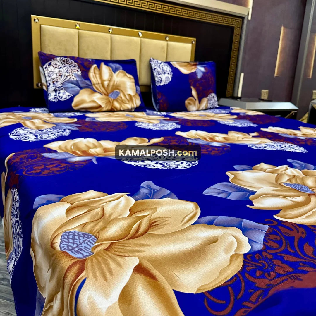 3D CRYSTAL COTTON BEDSHEET