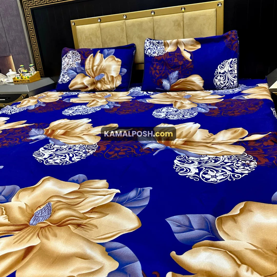 3D CRYSTAL COTTON BEDSHEET