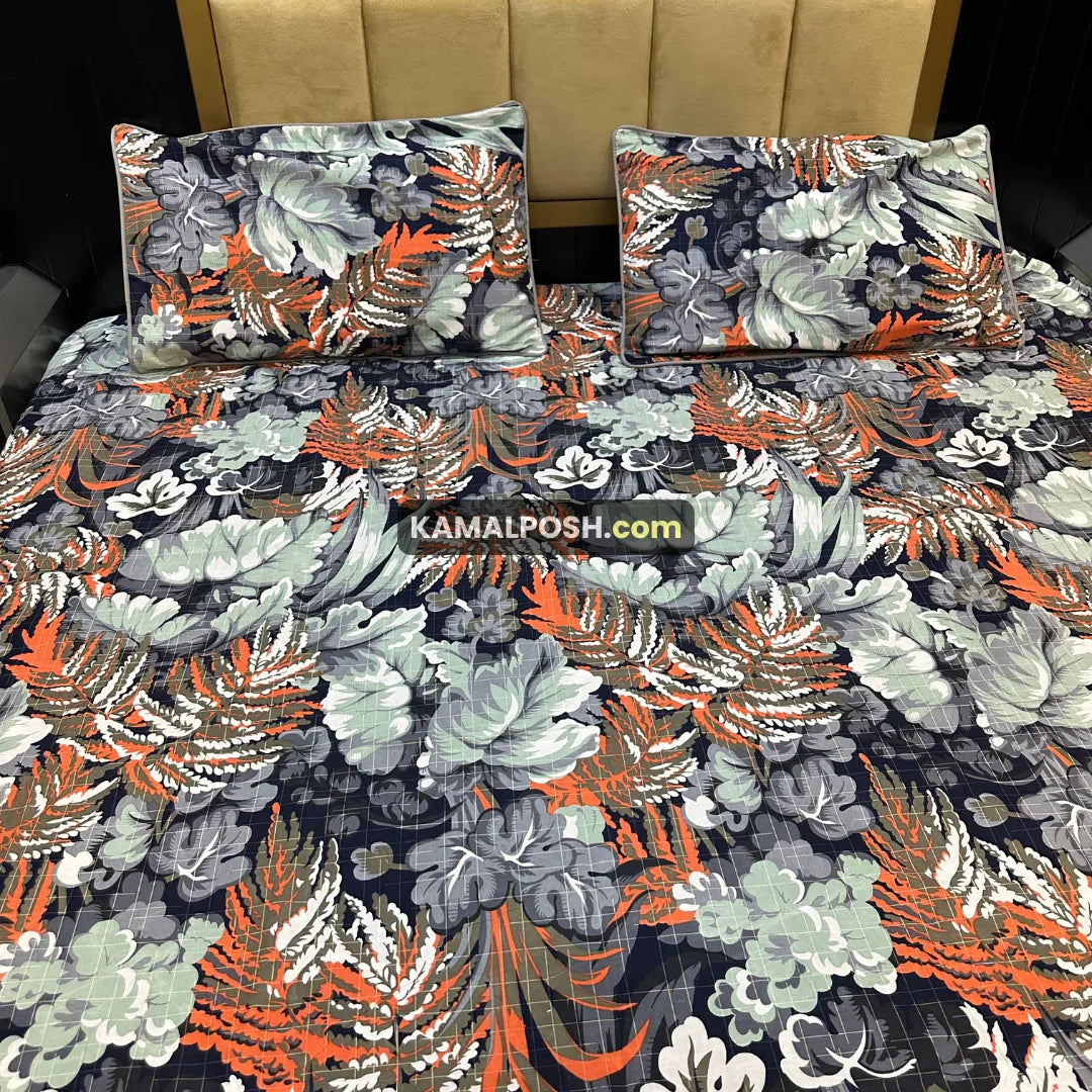 3D CRYSTAL COTTON BEDSHEET