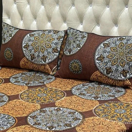 3D CRYSTAL COTTON BEDSHEET