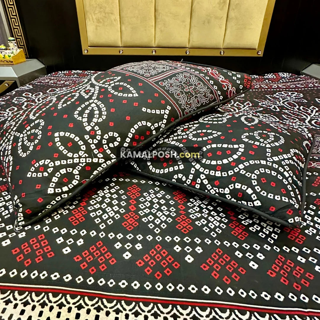 3D CRYSTAL COTTON BEDSHEET