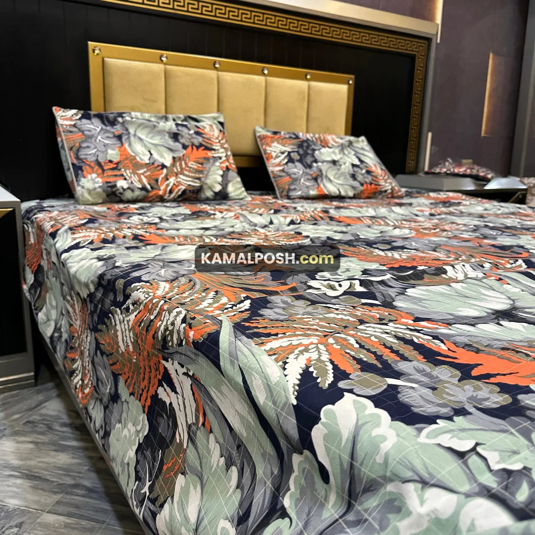 3D CRYSTAL COTTON BEDSHEET