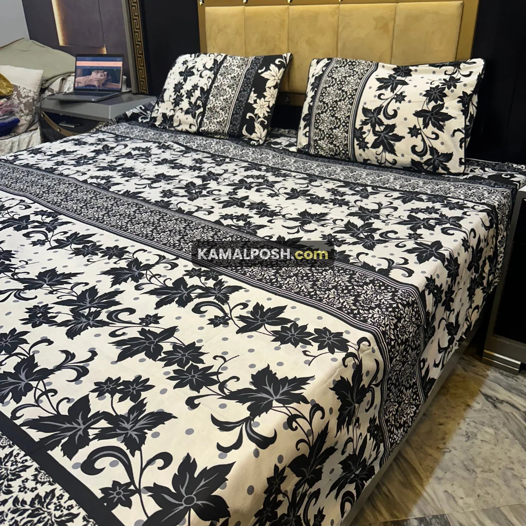 3D CRYSTAL COTTON BEDSHEET