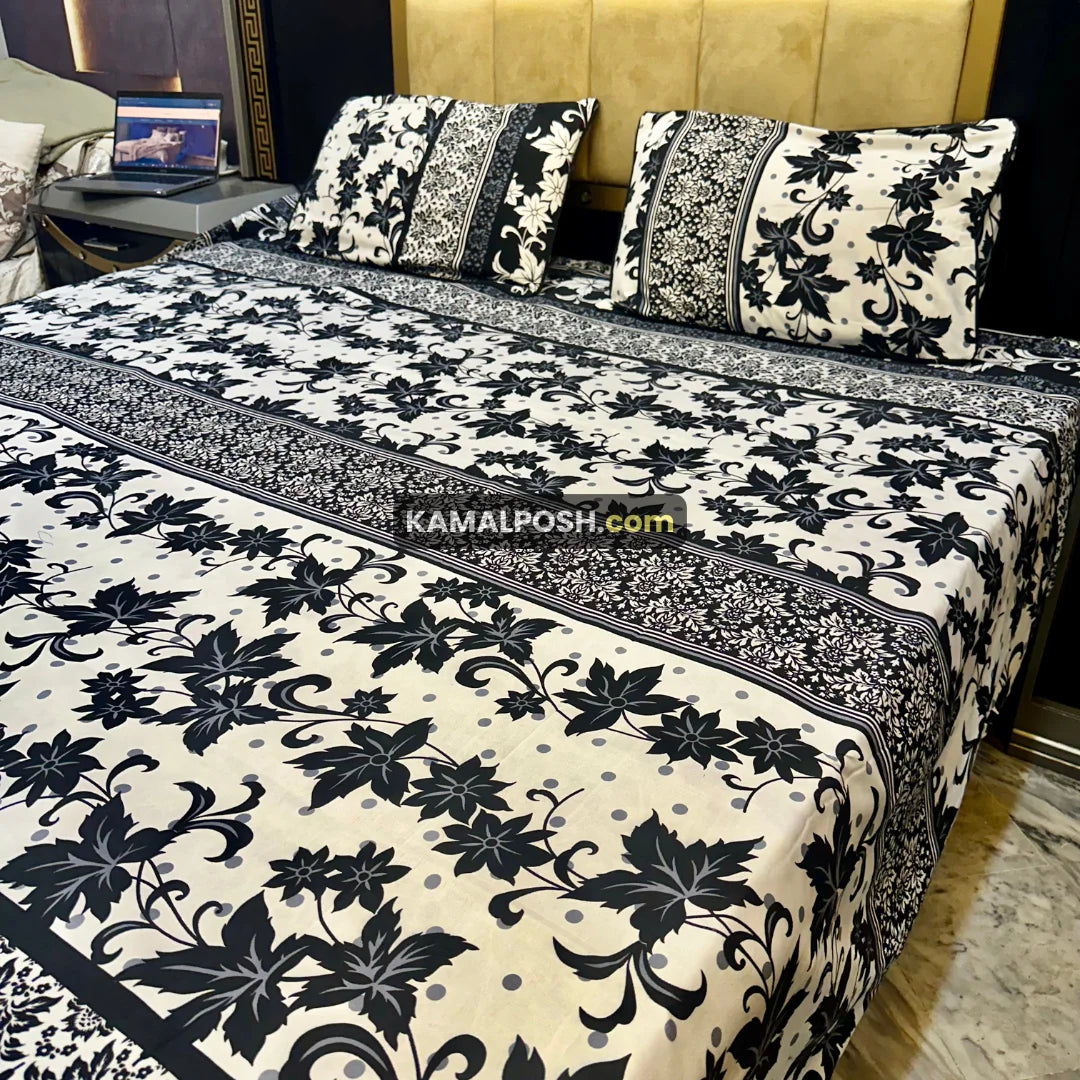 3D CRYSTAL COTTON BEDSHEET