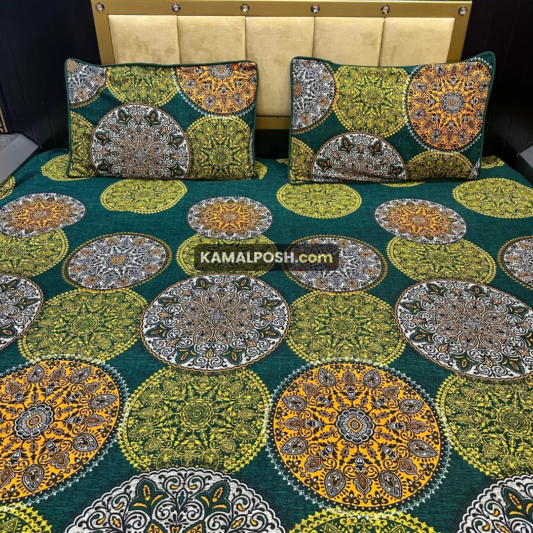 3D CRYSTAL COTTON BEDSHEET