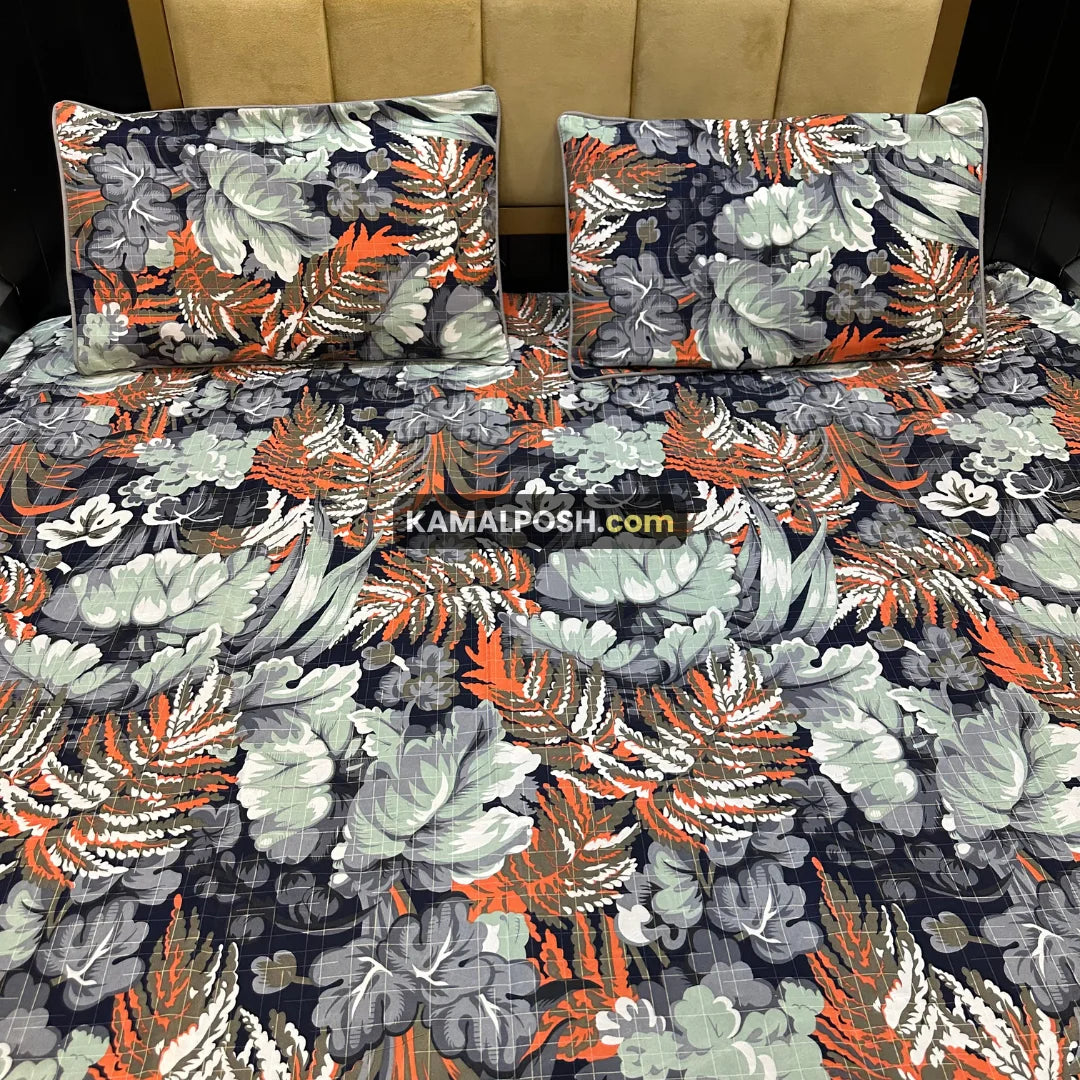 3D CRYSTAL COTTON BEDSHEET