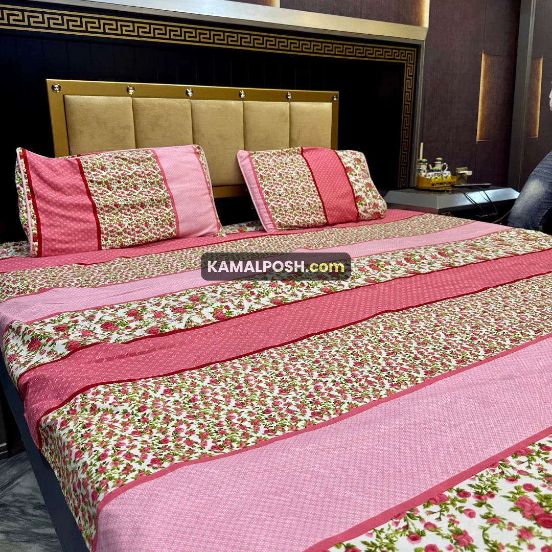 3D CRYSTAL COTTON BEDSHEET
