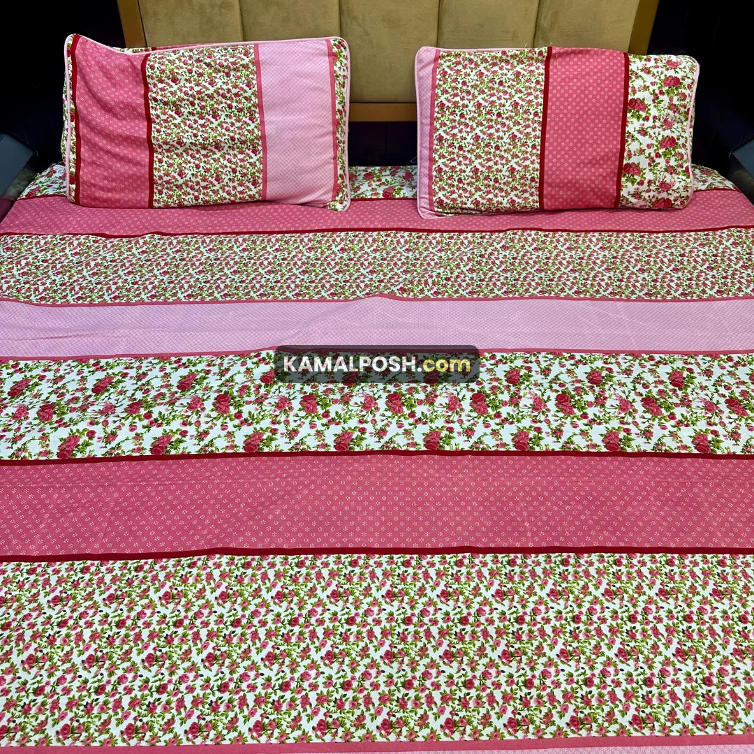 3D CRYSTAL COTTON BEDSHEET