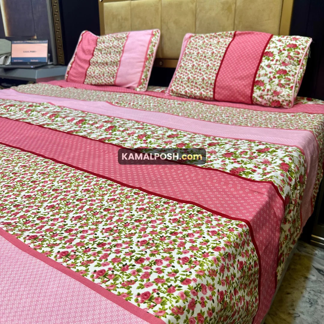 3D CRYSTAL COTTON BEDSHEET