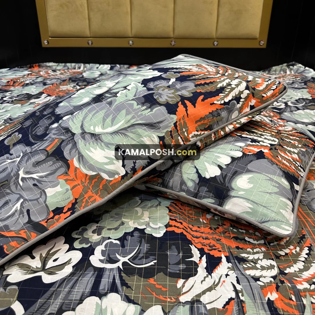 3D CRYSTAL COTTON BEDSHEET