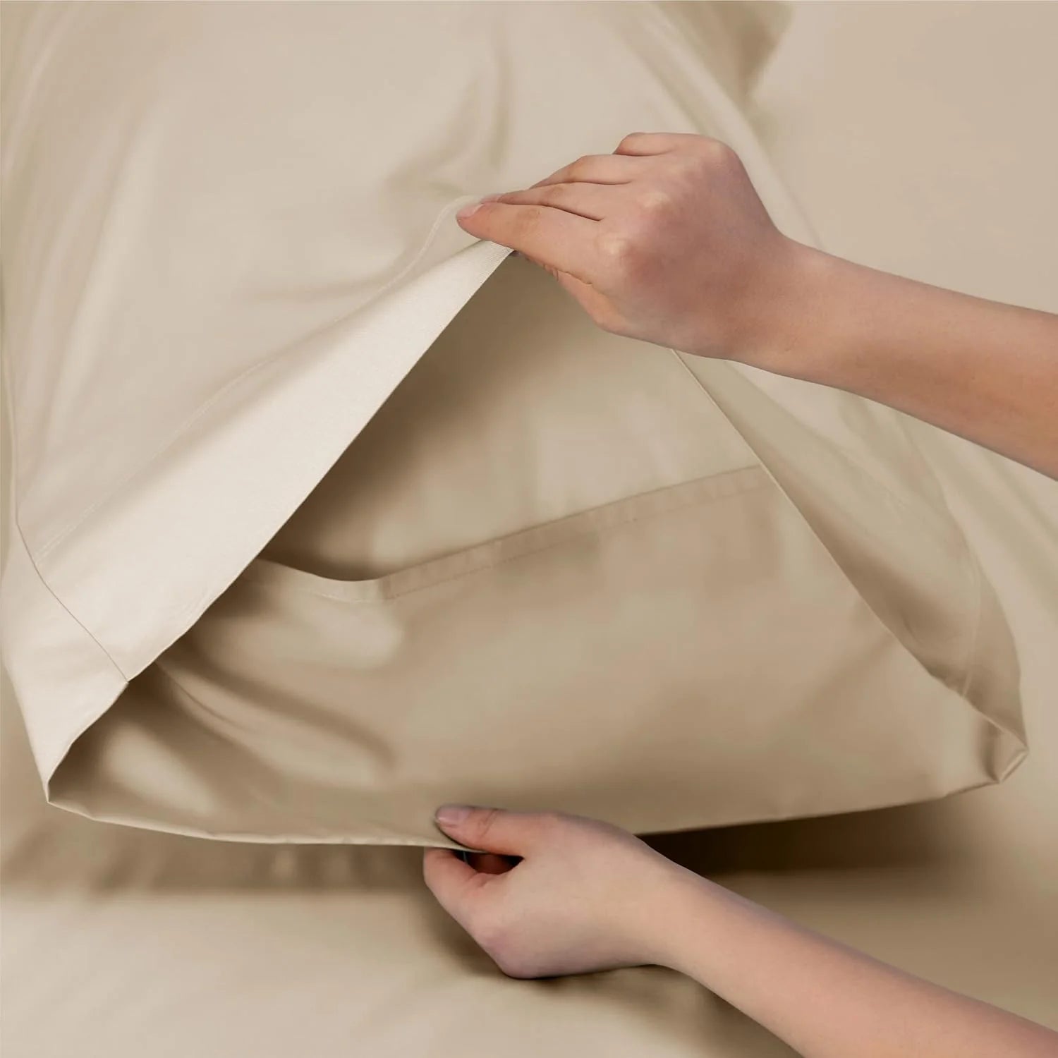 100% Cotton Bedsheet- Beige