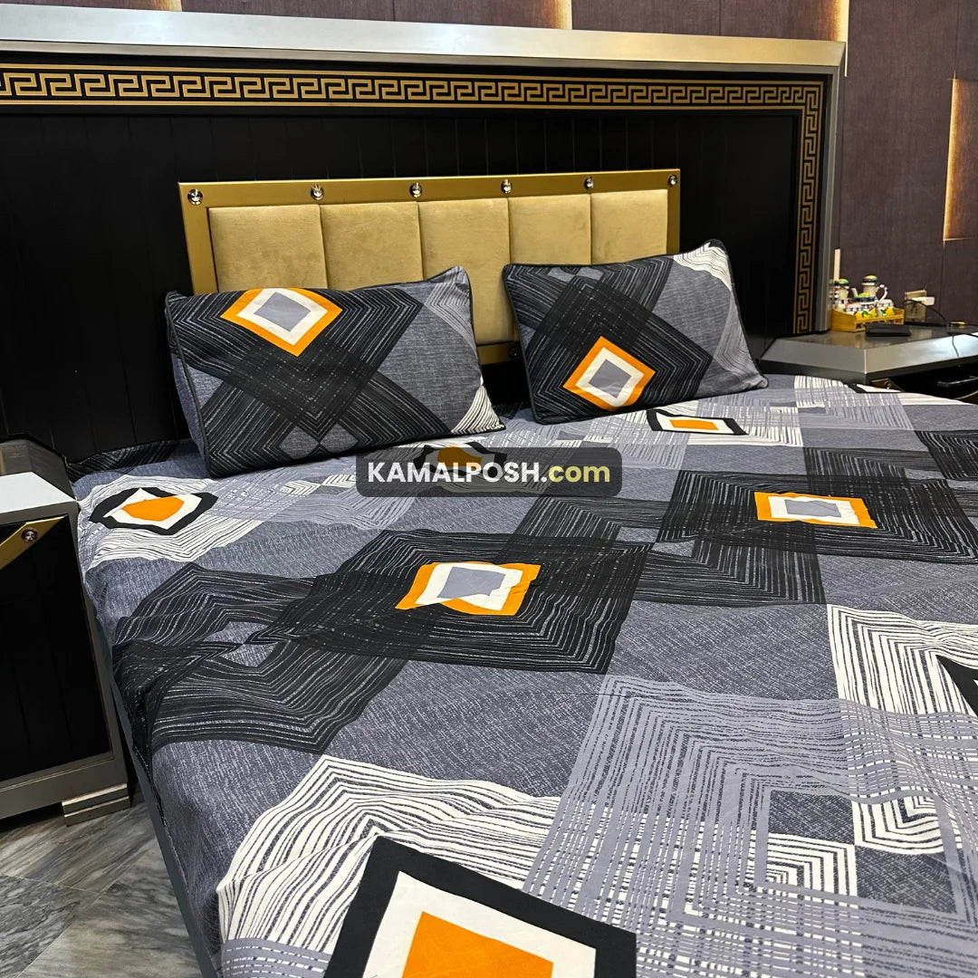 3D CRYSTAL COTTON BEDSHEET