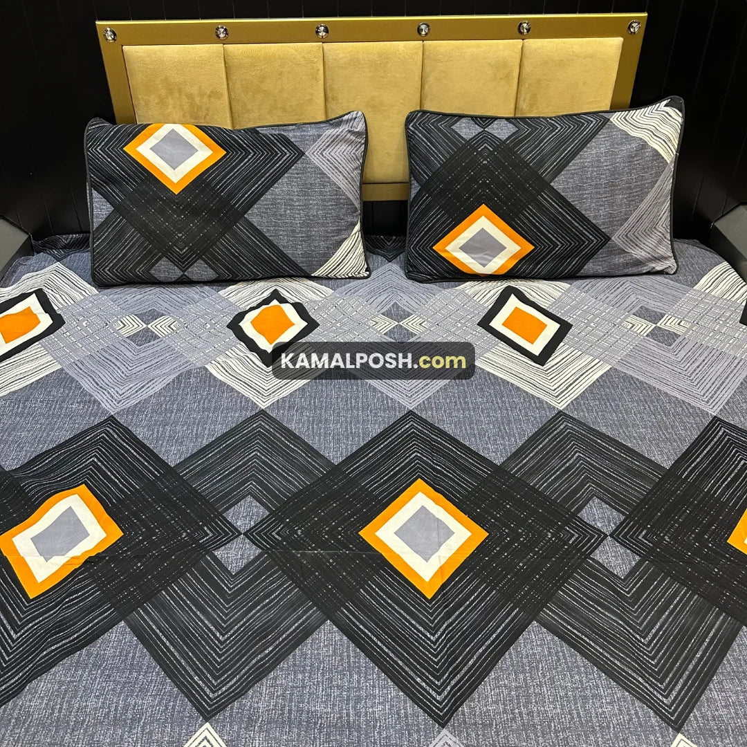 3D CRYSTAL COTTON BEDSHEET