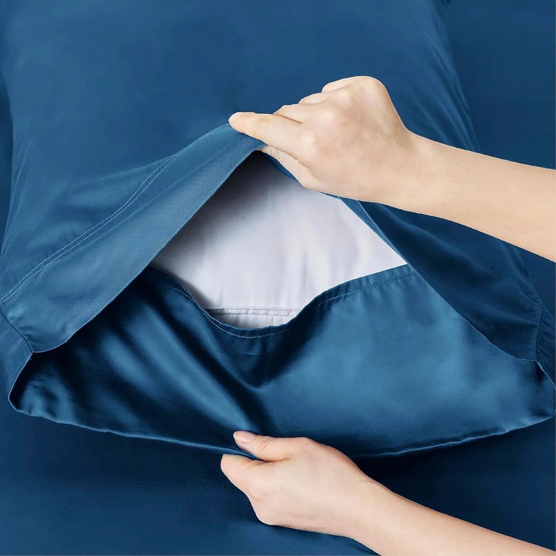 100% Cotton Bedsheet- Teal Blue