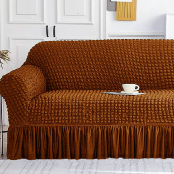 Bubble Sofa Cover- Copper Brown