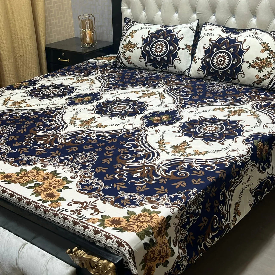 3D CRYSTAL COTTON BEDSHEET