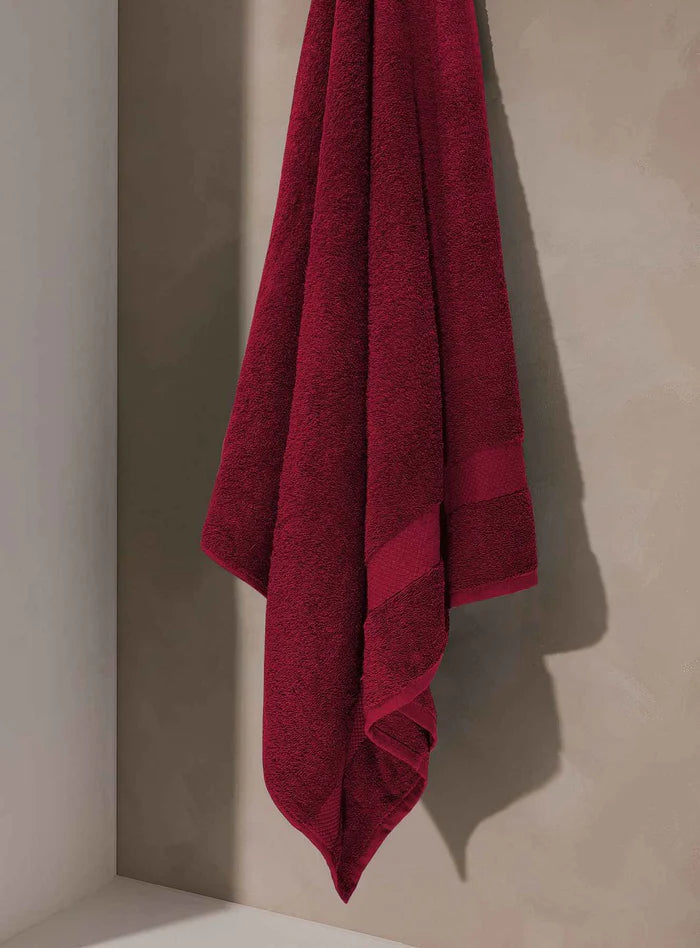 3 PCs Towel Pack-Burgundy