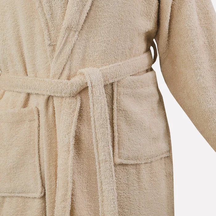Cotton Bathrobe-Beige