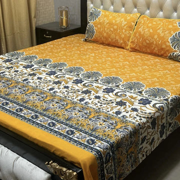 3D CRYSTAL COTTON BEDSHEET