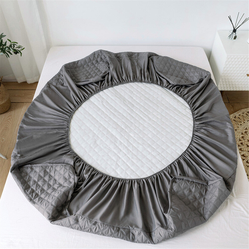 Quilted Waterproof Mattress Protector-Grey