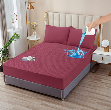 Quilted Waterproof Mattress Protector-Crerpe