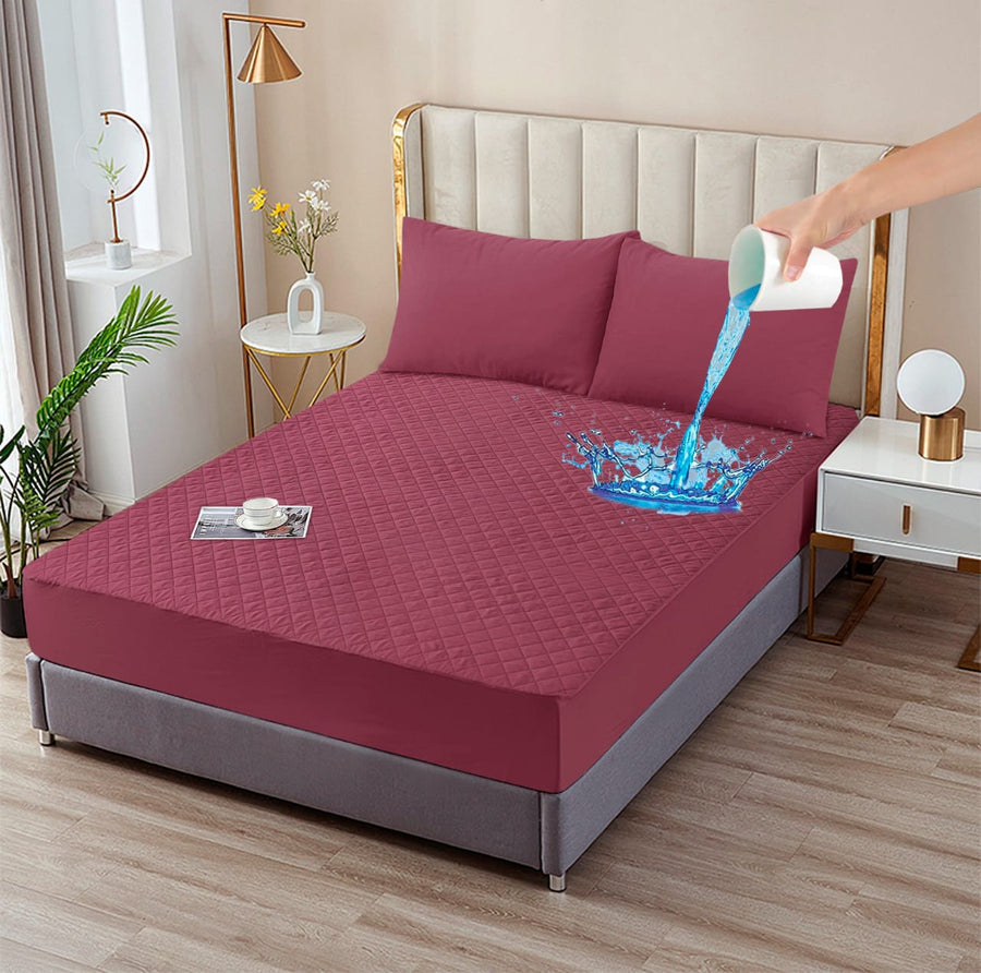 Quilted Waterproof Mattress Protector-Crerpe